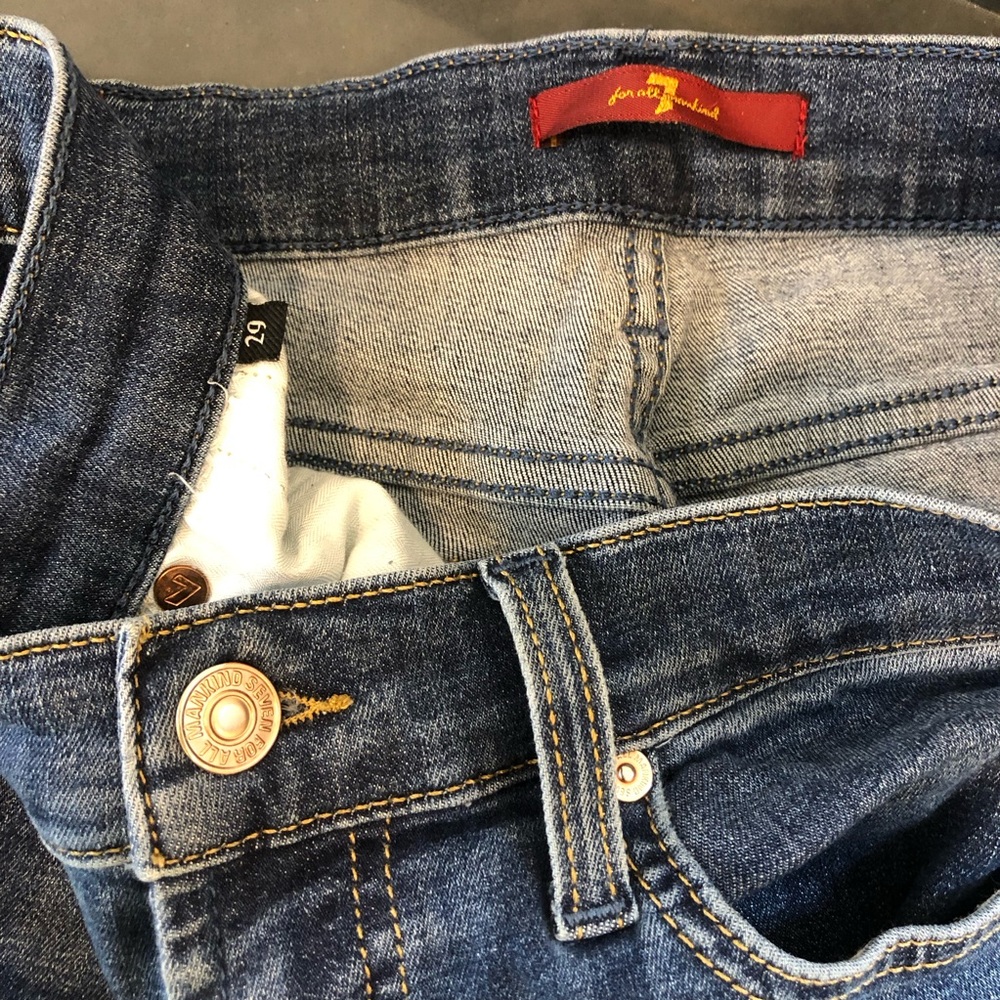 7 for all mankind skinny jeans great shape